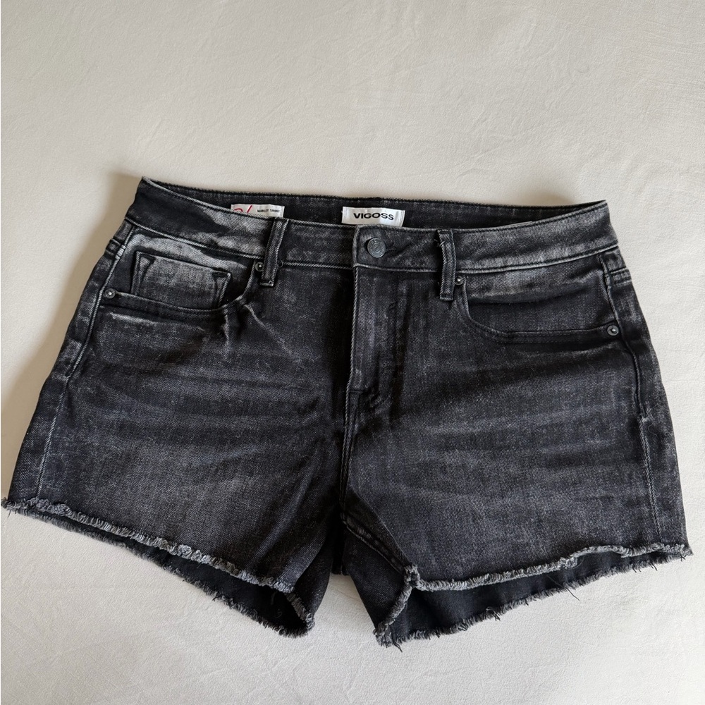 Vigoss Washed Black Denim Cutoff Shorts. NWOT. Never worn.